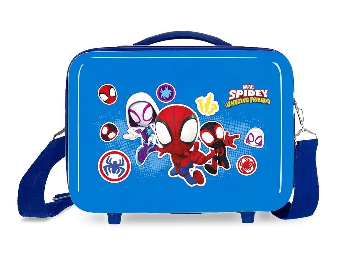 Neceser MARVEL Abs Spidey Go Webs Go Adaptable Azul (29x21x15 cm)