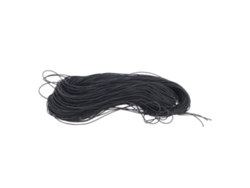 Cordón Elástico Redondo De 100 M Para Pulseras Y Abalorios Diy, Material Poliéster + Látex, Negro.