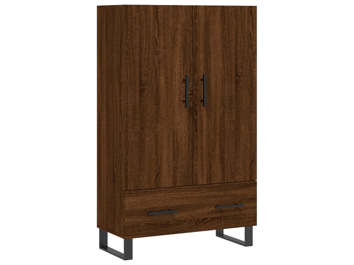 Maison Exclusive - Aparador Alto Madera De Ingeniería Roble Marrón 69,5x31x115 Cm