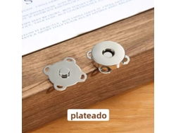 (plata)10 Juegos De Hebillas Magnéticas De Metal De Ciruela De Costura Para Carteras, Bolsos, Accesorios De Bricolaje De Ropa
