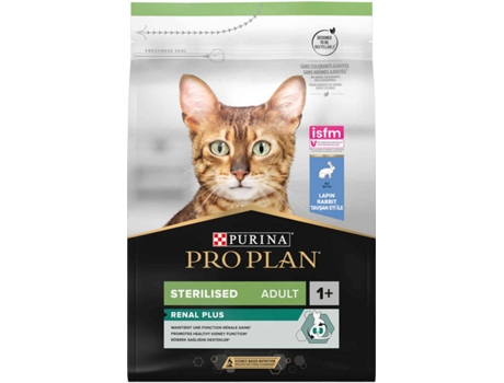 Pienso para Gatos PURINA Pro Plan OptiRenal (3Kg - Seco - Adulto - Castrados - Sabor: Conejo y Arroz)