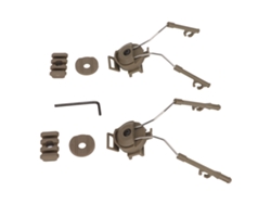 Adaptador Para Casco Riel Arc, Soporte Para Auriculares Comtac, Accesorios Izquierdo Y Derecho.
