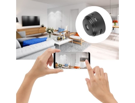 Cámara de Seguridad Interior 1080P Nightshot Sensor de Movimiento Visión de Ángulo Amplio Grabación de Video Wifi - Lia HURRISE