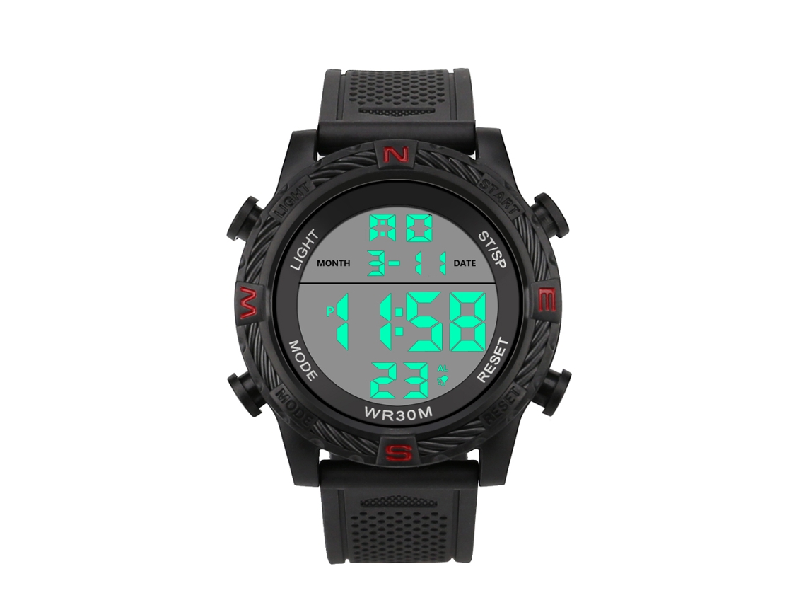 Reloj Deportivo Electrónico Digital Casual Para Niños Y Adolescentes Rojo Dzb10