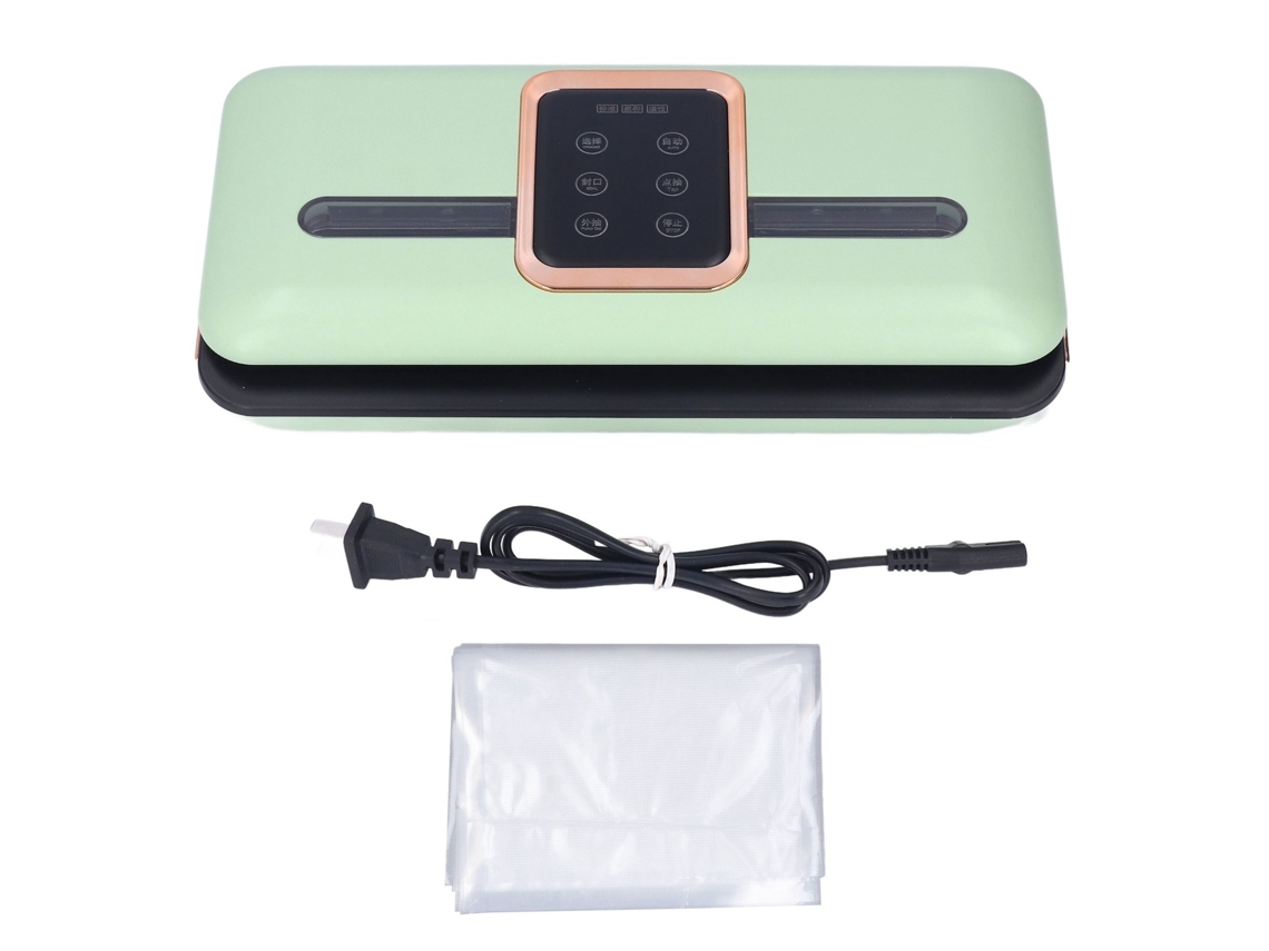 Máquina de sellado al vacío doméstica, 120 W, mini selladora al vacío automática portátil de alimentos, enchufe CN, 220 V