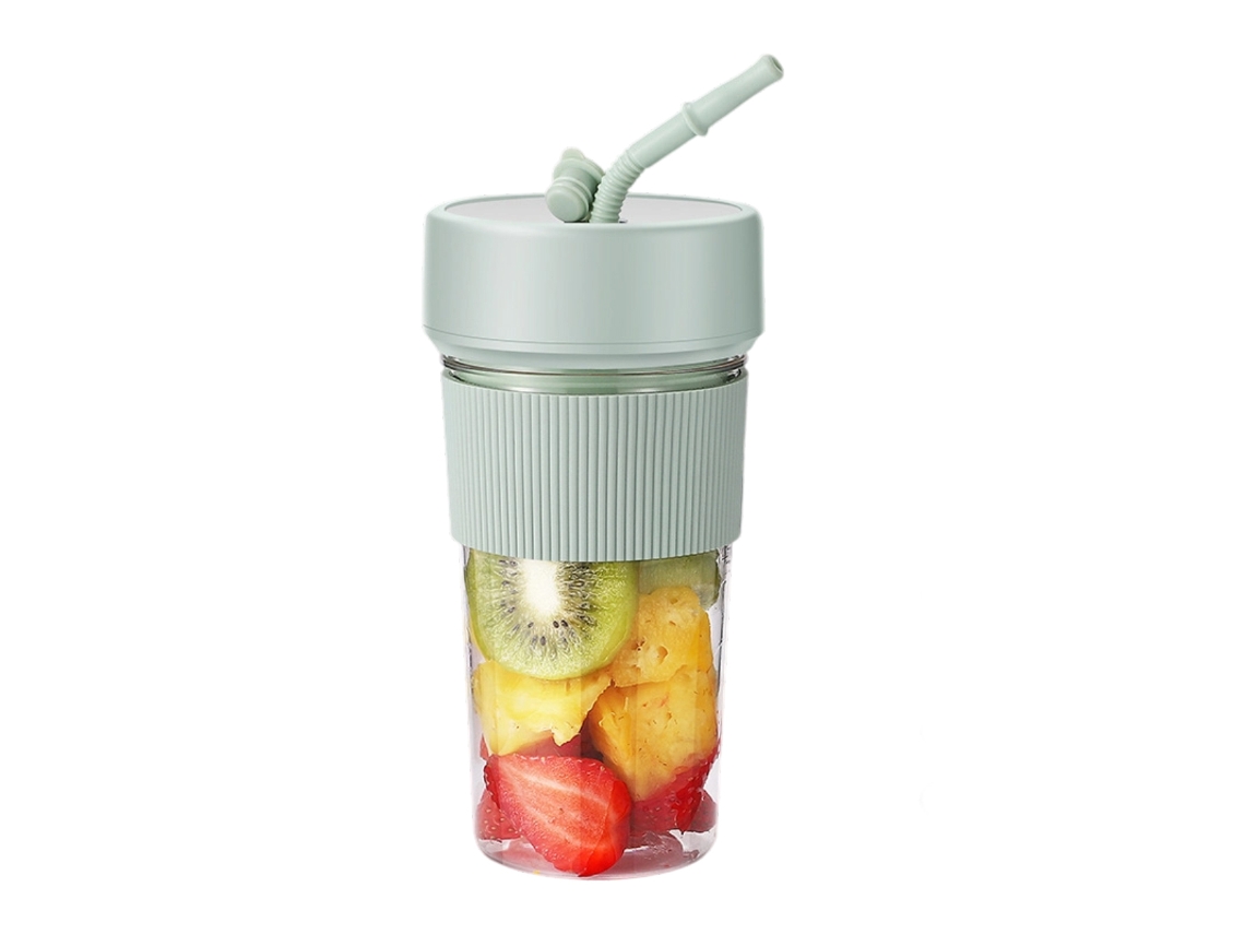 VIVILIYYA Liquidificador Portátil 350ml Com 6 Lâminas, Mini Liquidificador Com Canudo, Para Sucos, Vitaminas E Smoothies