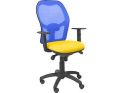 Silla de Escritorio Operativa PYC Jorquera Amarillo A (Brazos Ajustables - Malla)