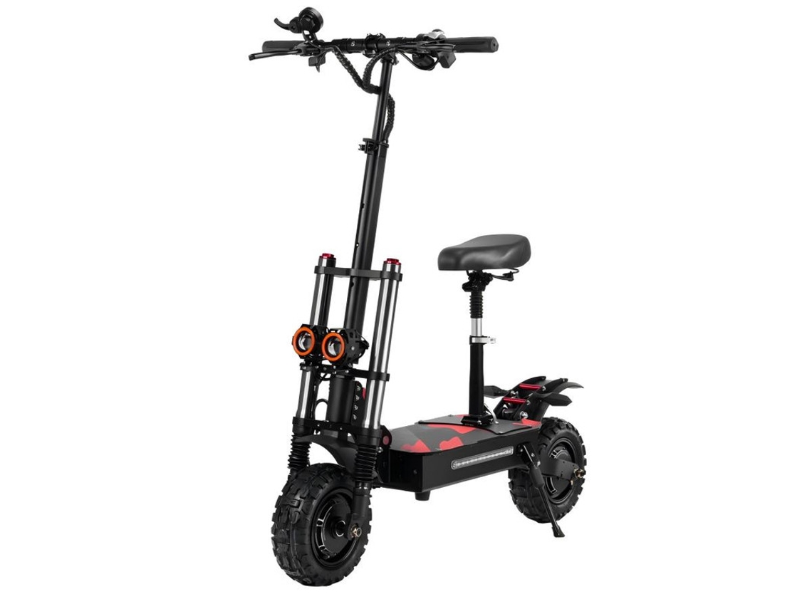 Patinete Elétrico BOYUEDA S3-11 (3000 W x2 - Autonomía: 120 Km - Negro)