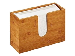 Dispensador De Toallas De Papel Plegable De Bambú Para Montaje En Pared, Ideal Para Baño, Cocina, Sala De Estar O Uso Residencial.