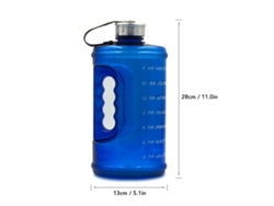 Botella De Agua Motivacional De 2,2 L Con Temporizador Para Acampar, Hacer Senderismo, Fitness Y Deportes.