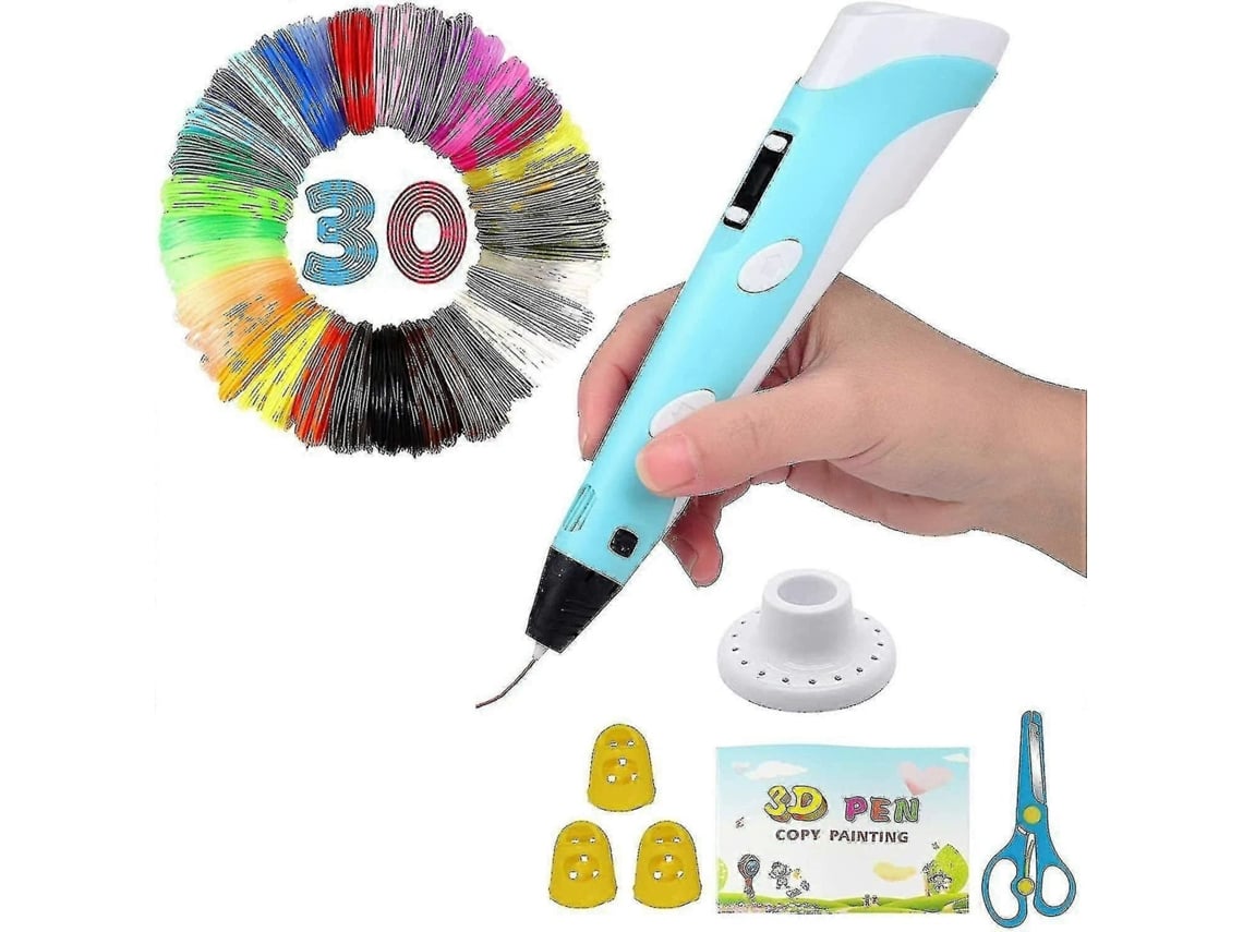 Kit De Bolígrafos De Impresión 3d Para Niños, Bolígrafos De Impresión 3d Resistentes Al Fuego, Incluye 30 Consumibles Y Accesorios.