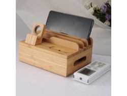 Soporte De Madera Para Cargar Teléfonos/relojes Y Estaciones De Carga Para Tabletas/ordenadores.