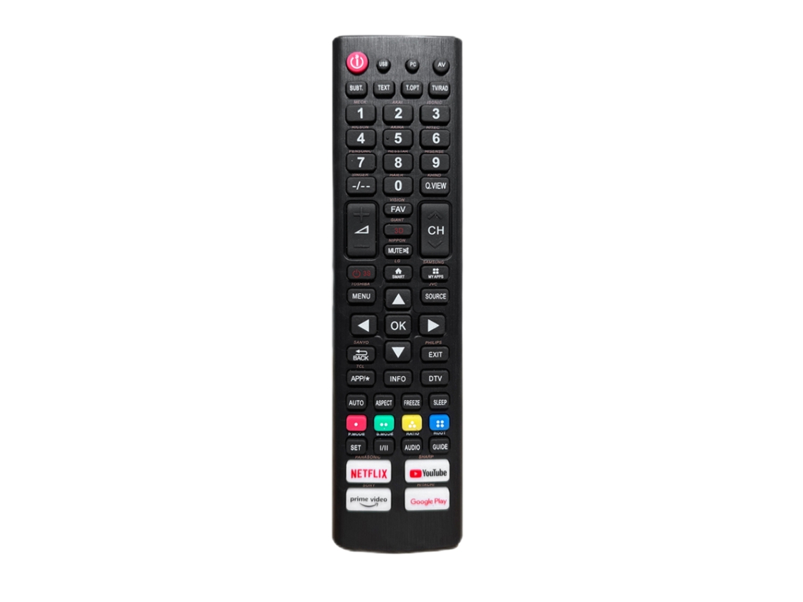 Mando A Distancia Universal Para Televisores Led Lcd Con Botones De Red De Repuesto.