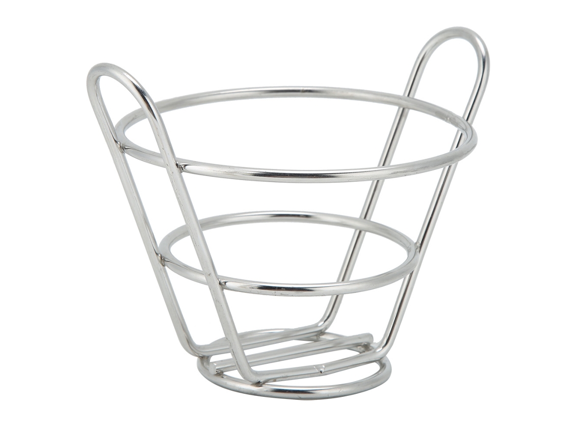 Cesta De Acero Inoxidable 304 Para Patatas Fritas, Postres, Pan, Cocina J13449