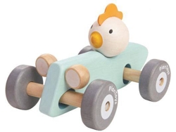 Carro de Corrida Pollo PLAN TOYS Pastel Collection