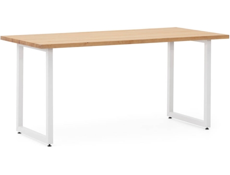 Mesa de Comedor BOX FURNITURE 81 Icub Blanco (Madera, Metal - 80x140x75 cm)