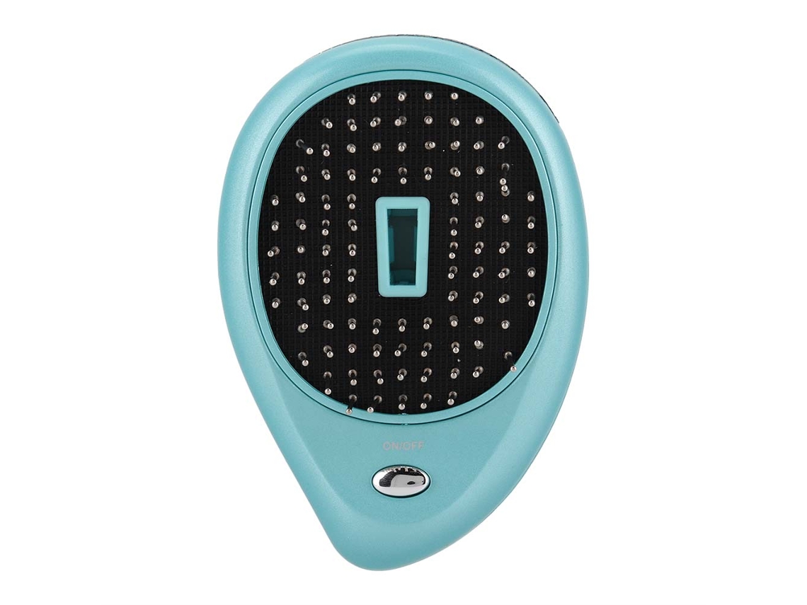 Pente Elétrico De Massagem Portátil Com Vibração Iônico Anti-estático Para Cabelo Beleza (azul)