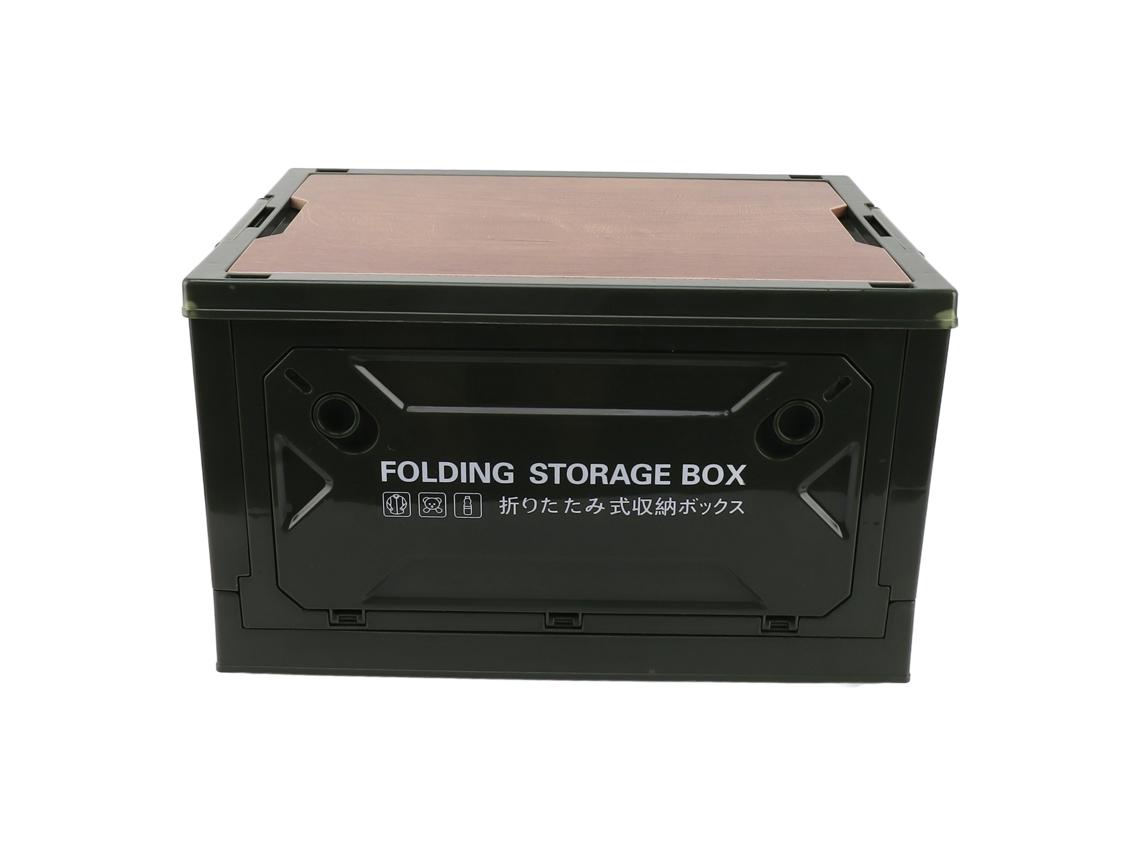 Caja de almacenamiento plegable para camping, diseño de polea, impermeable, 5 lados, apertura, ideal para camping.