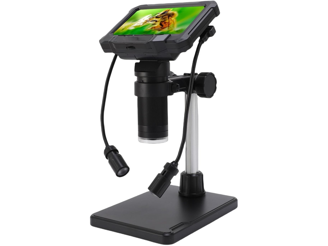 Microscopio digital de 4,3" con pantalla LCD y LED ajustable - Jortmrd