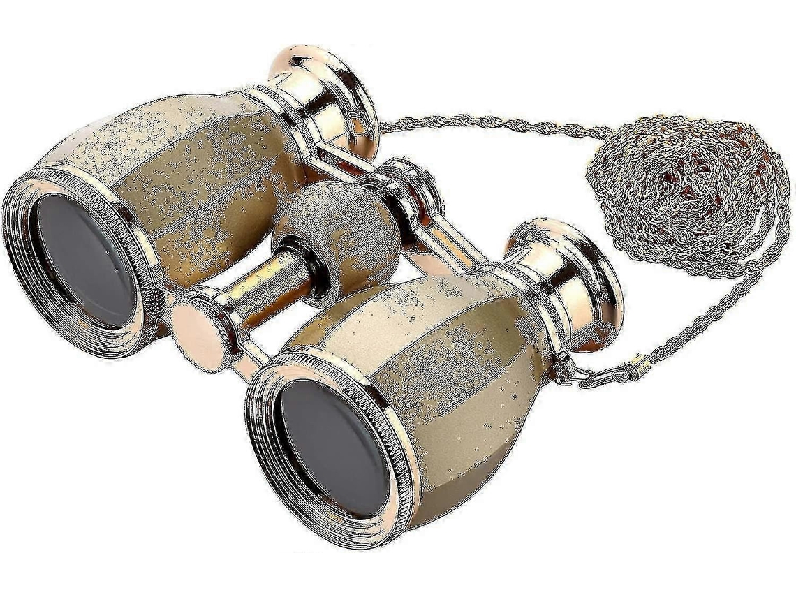 Prismáticos de teatro 4x30 con cadena y estuche, lentes ópticas para mujer para teatro C Gusshious