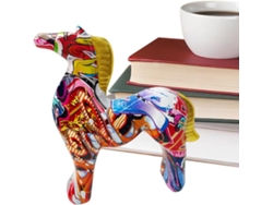 Esculturas De Caballos | Figuritas Pintadas Para Establos | Figuritas Coleccionables Coloridas Para