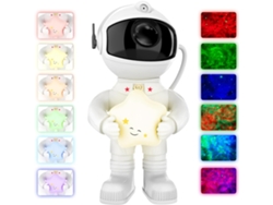 Proyector de galaxia astronauta para decoración de dormitorio (blanco) BISBISOUS