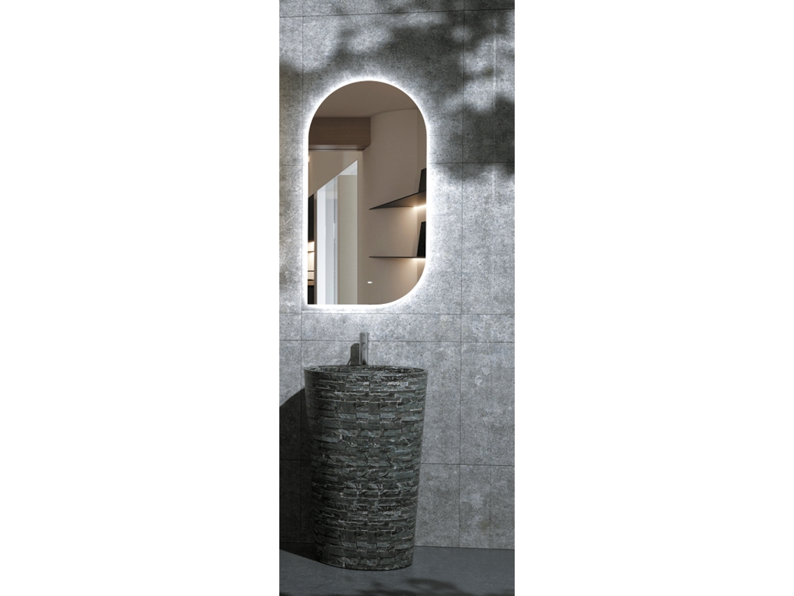 Espejo luzled con sensor on/off de movimiento, Anti-vaho, luz fria 110x60 MICE COLLECTION