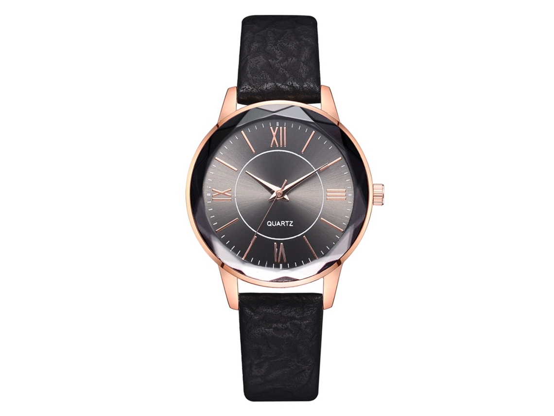 Reloj De Pulsera Zhoulianfa Con Estampado De Jirafa, De Piel Sintética, Esfera Redonda, Movimiento De Cuarzo Unisex, Color Negro.