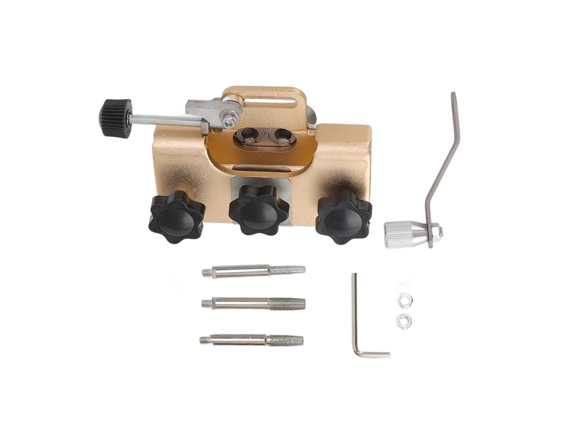 Afilador De Motosierra Manual Portátil Y Ligero Con Palanca Para Motosierras Eléctricas - Dorado