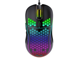 Ratón mecánico para juegos con cable Yizhood, especial para oficina, con configuración de macro personalizada, ajustable, ligero, DPL, óptico, para deportes electrónicos, negro