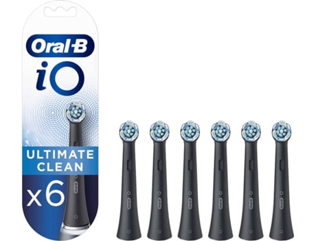 Recambio de Cepillo Eléctrico ORAL B iO Ultimate Clean Negro (6 unidades)