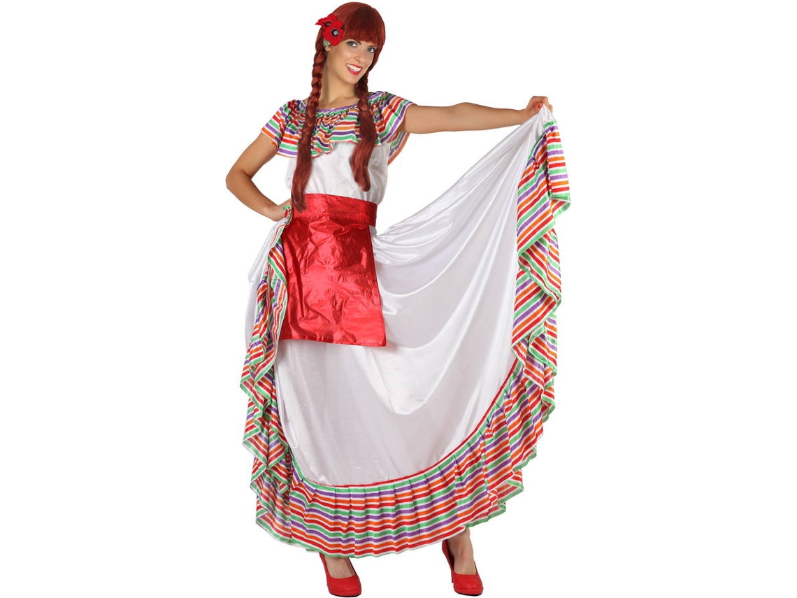 Disfraz de Mujer DISFRAZZES Mexicana Rayas (Talla: M-L - 38/42)