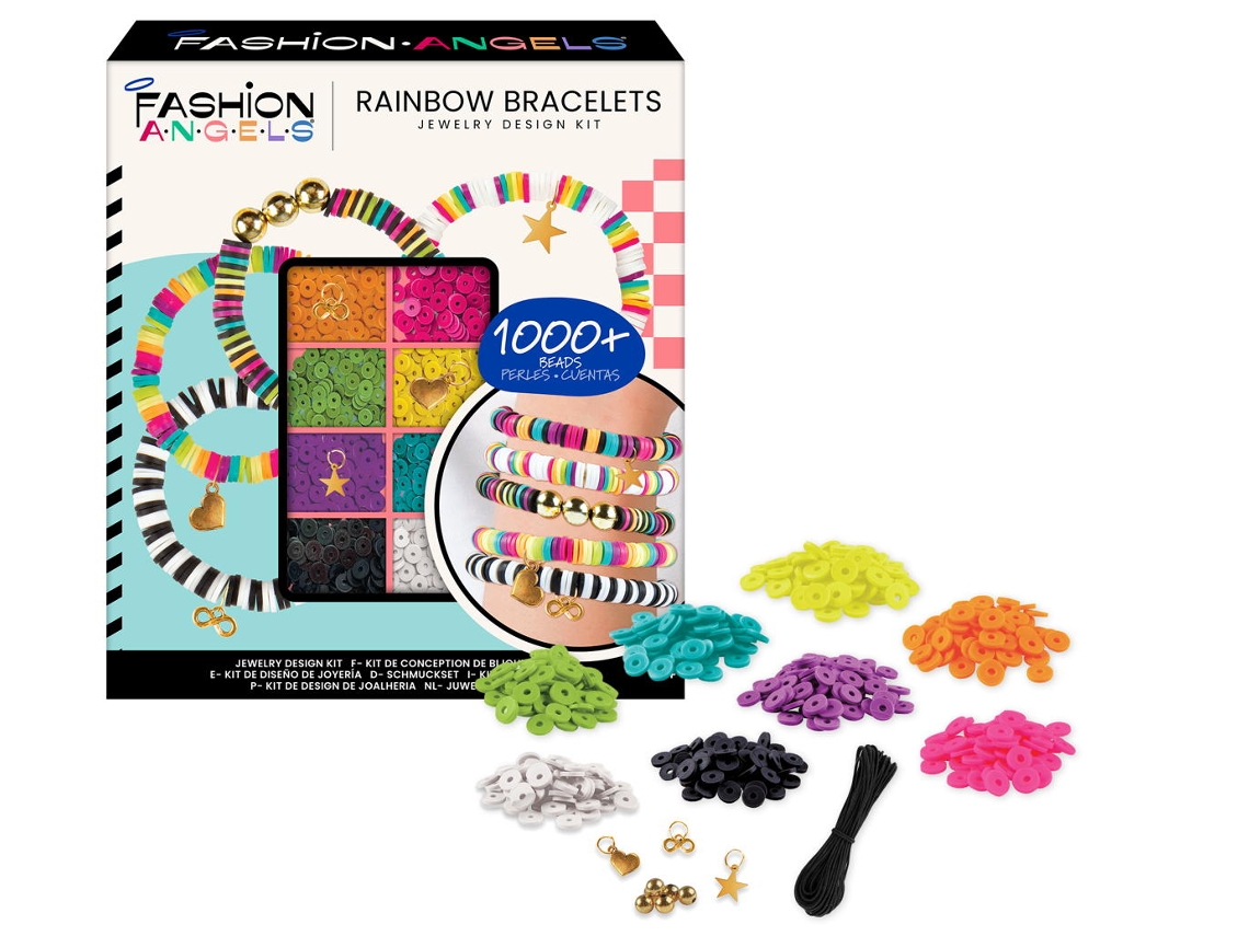 Set Cuentas CRAYOLA Fashion Angels Pulseras Arco Iris