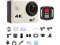 Cámara De Acción Para Vlogs Con Wifi Ultra Hd 4k/30fps, Casco Impermeable De 2 Pulgadas Y 170d.