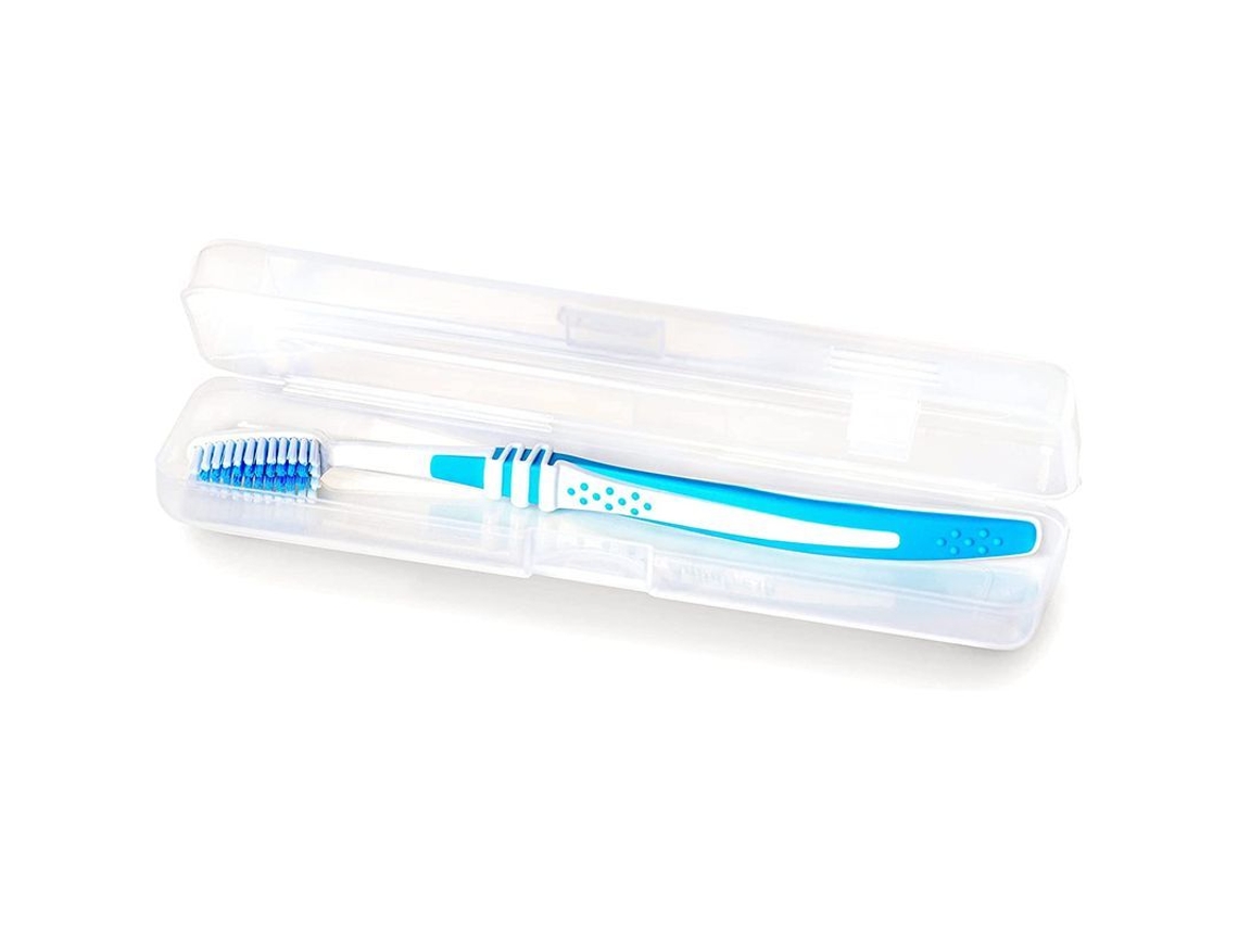 Estuche Portátil Para Cepillo De Dientes, Estuche De Plástico Rígido A Prueba De Polvo Y Soporte Para Pasta De Dientes (transparente - 1 Pieza)