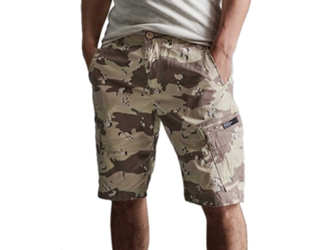 Pantalones Cortos para Hombre SUPERDRY Cargo core Beige (30)
