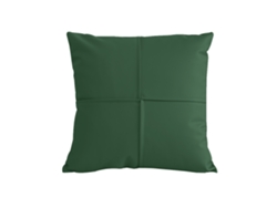 Funda De Almohada De Cuero Sintético De Color Puro: Moderna Y Sencilla Con Costuras.