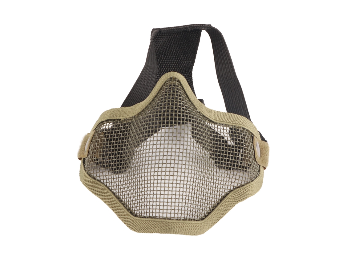Omni-guardia Facial Media Con Malla De Acero Diseño Cool Protectora Talla 54-62cm Para Actividades Al Aire Libre Verde