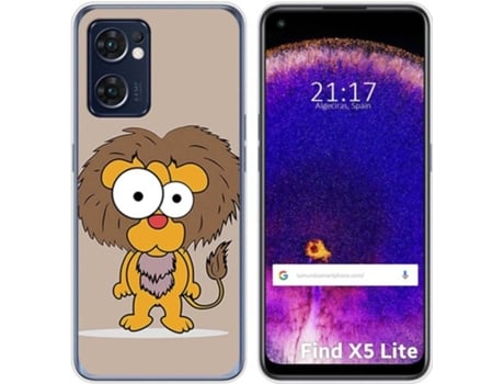 Carcasa Oppo Find X5 Lite 5G TUMUNDOSMARTPHONE Dibujos Leon Multicolor
