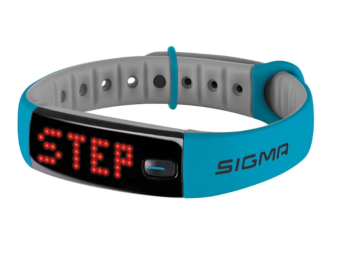 Pulsera de actividad SIGMA Activo (Bluetooth - Hasta 8 días de autonomía - Resistente al agua - Azul)
