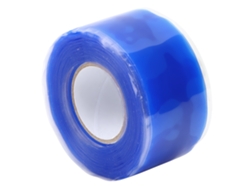 Cinta de silicona autoadhesiva e impermeable de color azul industrial, 0,5 mm x 25 mm x 3 metros
