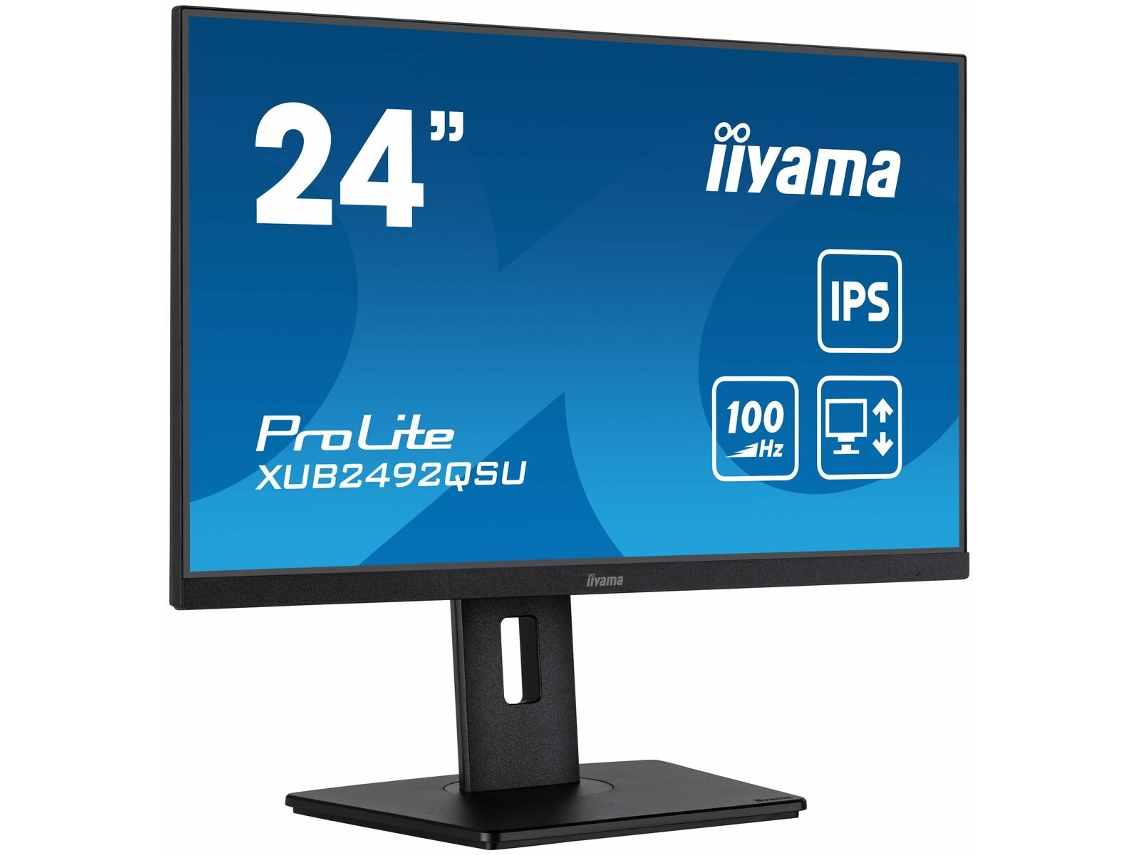 Monitor IIYAMA XUB2492QSU-B1 (Negro - Flicker free - 23,8" - Wide Quad HD - 1 ms)