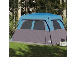 Tienda De Campaña Familiar Para 6 Personas Impermeable Azul