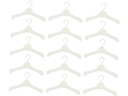 60 Perchas Para Ropa De Muñecas, Mini Perchas De Plástico Para Abrigos
