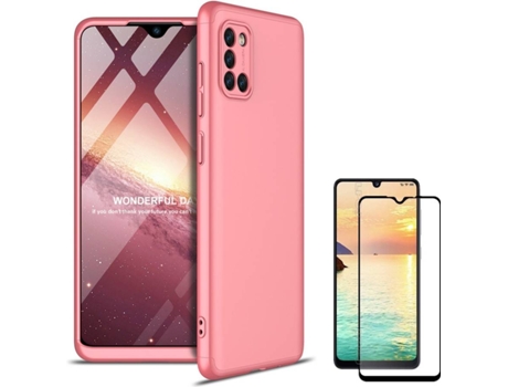 Carcasa y Protector Samsung A31 Slim armor 360º Rosa