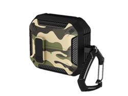 Funda Para Samsung Galaxy Buds 3 Pro / Buds 3 Con Cierre De Seguridad - Verde Camuflaje Czhhmart