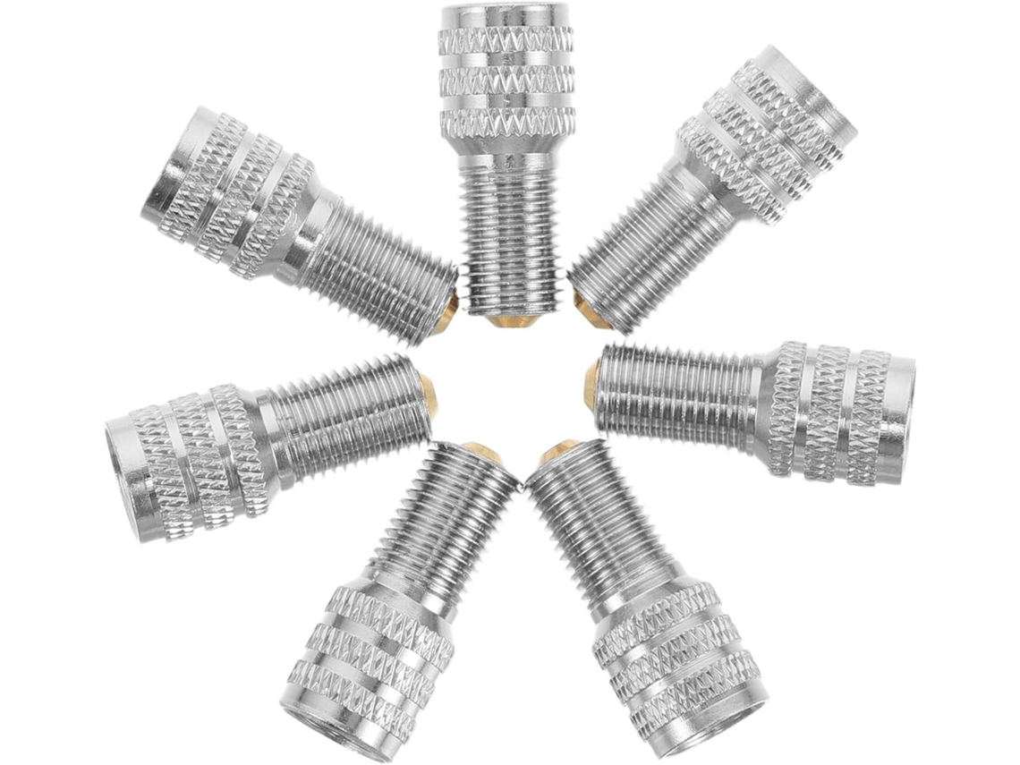 Pacote Com 10 Extensores De Válvula De Pneu, 24mm, Adaptador De Metal Reforçado Para Inflar Pneus