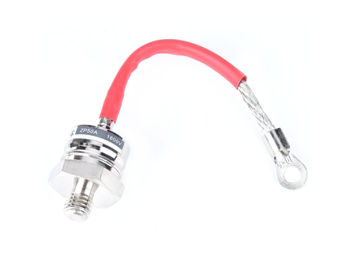 Diodo Rectificador Espiral Zp50a 1600v 12mm Hilo Macho Para Accesorios Electrónicos De Potencia