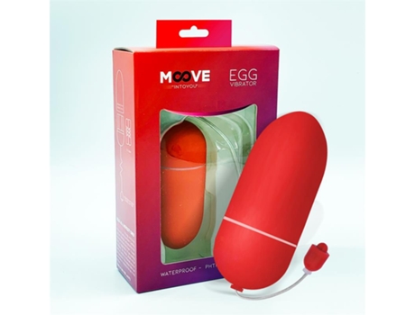 Huevo Vibrador 10 Funciones Rojo MOOVE