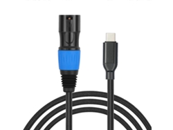 Cable conector USB tipo C a XLR macho de 3 pines LALAMOLI para micrófonos